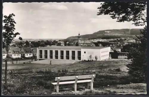 AK Aalen /Württ., Blick auf die Stadthalle