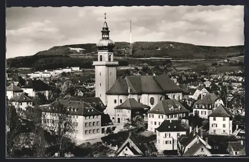 AK Aalen /Württ., Gesamtansicht der Salvatorkirche