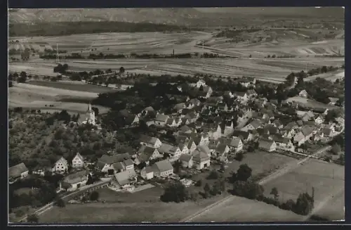 AK Frauenzimmern /Württ., Ortsansicht aus der Vogelschau