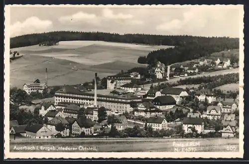 AK Auerbach i. Erzgeb., Ortsansicht vom niederen Ortsteil