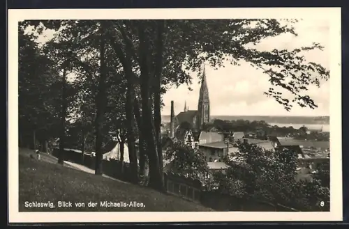 AK Schleswig, Blick von der Michaelis-Allee