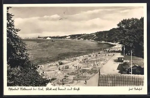 AK Möltenort bei Kiel, Blick auf Strand und Bucht