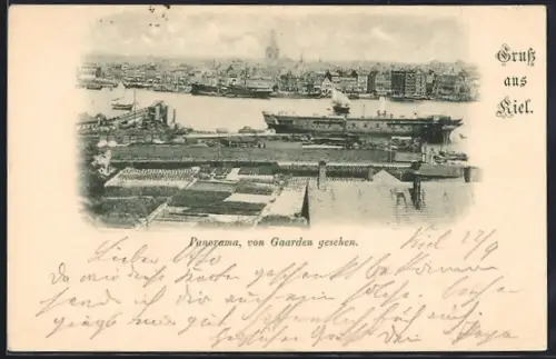 AK Kiel, Ortsansicht von Gaarden aus gesehen