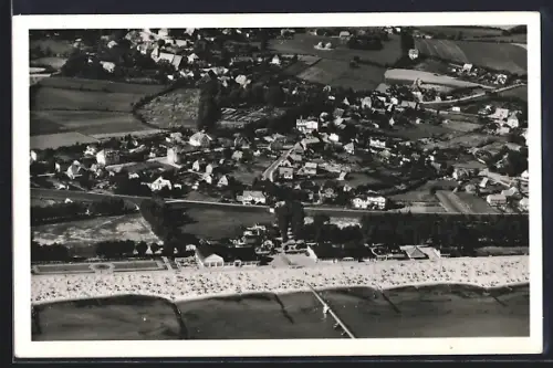 AK Grömitz, Ortsansicht vom Flugzeug aus