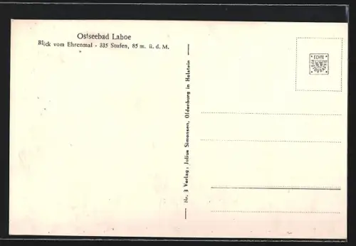 AK Laboe, Blick vom Ehrenmal