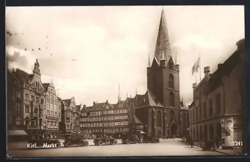 AK Kiel, Marktpartie mit Kirche