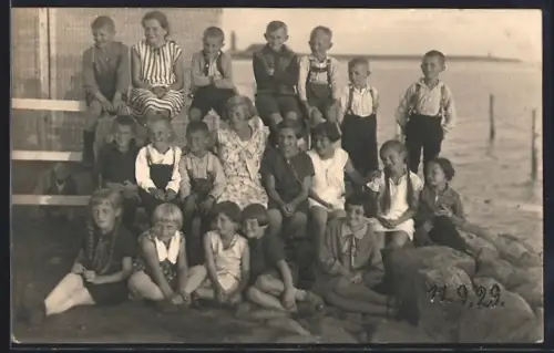 AK Büsum, Gruppenfoto am Strand