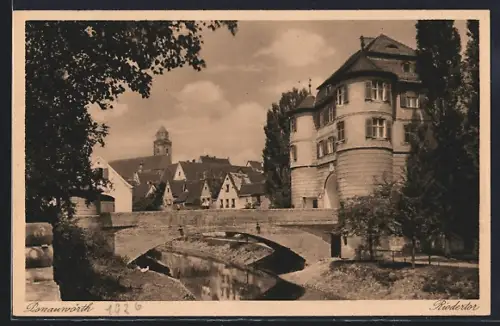 AK Donauwörth, am Riedertor