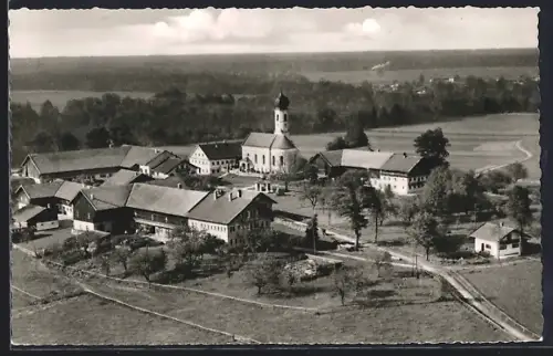 AK Klein-Höhenkirchen /Westerham, Luftaufnahme