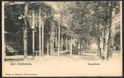 AK Bad Oeynhausen, Wandelbahn mit Gebäude