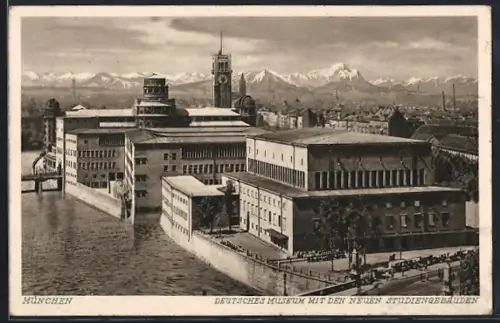 AK München, Deutsches Museum mit den n euen Studiengebäuden