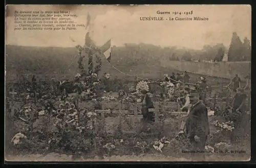 AK Lunèville, Le Cimetière Militaire
