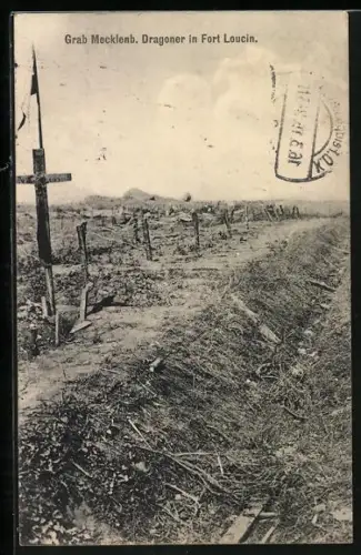 AK Fort Loucin, Grab Mecklenb. Dragoner in Fort Loucin
