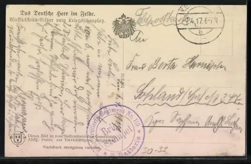 AK Bespannte Fernsprech-Abteilung auf dem Marsch