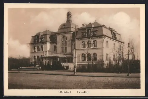 AK Hamburg-Ohlsdorf, Friedhof, Eingangsgebäude