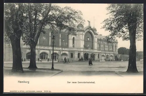 AK Hamburg-Rotherbaum, Der neue Dammtorbahnhof