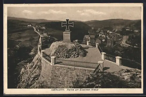 AK Iserlohn, Partie am Eisernen Kreuz