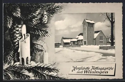 AK Wissingen, Kirche im Schnee