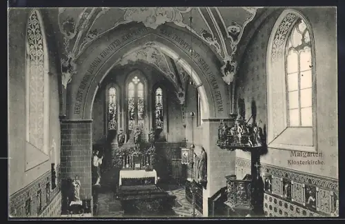 AK Malgarten, Innenansicht der Klosterkirche