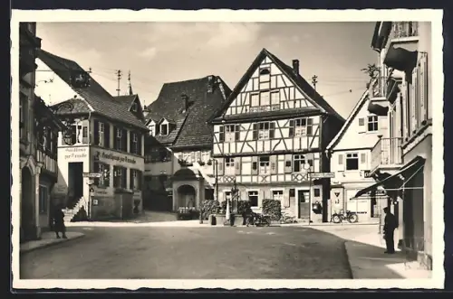 AK Gernsbach, Hofstätte, Fachwerkhäuser, Gasthaus zur Traube