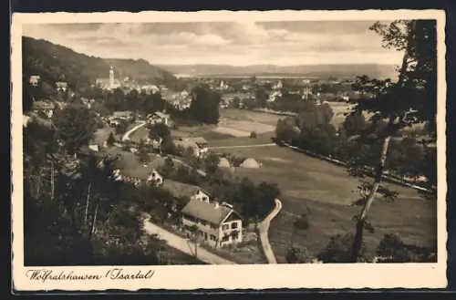 AK Wolfratshausen /Isartal, Ortsansicht, Kirche