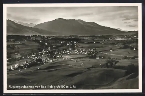AK Bad Kohlgrub, Flugzeugaufnahme, Ortsansicht, Berge