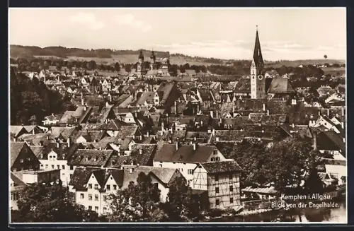 AK Kempten i. Allgäu, Blick von der Engelhalde