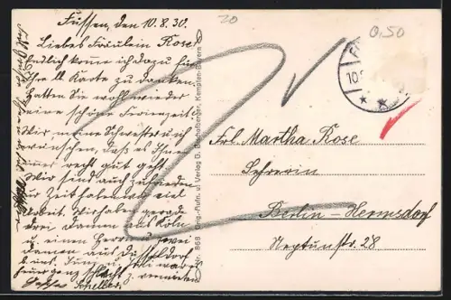 AK Pfronten, Burghotel, Ruine Falkenstein