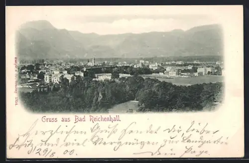 AK Bad Reichenhall, Stadtansicht, Berge, Panorama