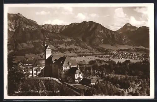 AK Wasach, Blick auf Oberstdorf