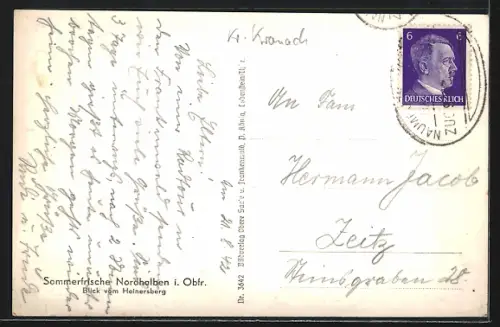 AK Nordhalben i. Obfr., Blick vom Heinersberg