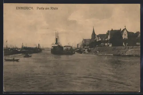 AK Emmerich, Partie am Rhein