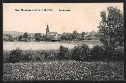 AK Bad Buckow /Märk. Schweiz, Buckowsee