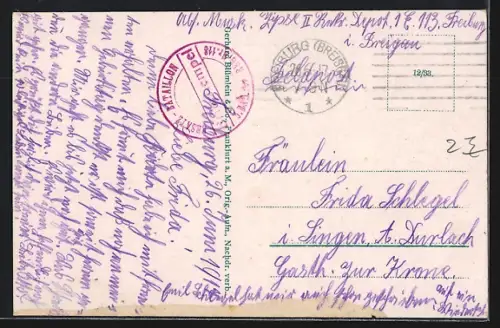 AK Freiburg i. B., Neues Stadttheater