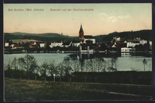 AK Bad Buckow /Märk. Schweiz, Aussicht von der Ferdinandshöhe