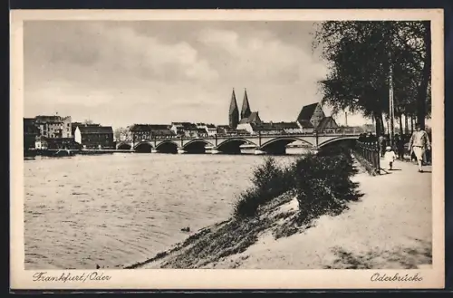 AK Frankfurt /Oder, Oderbrücke