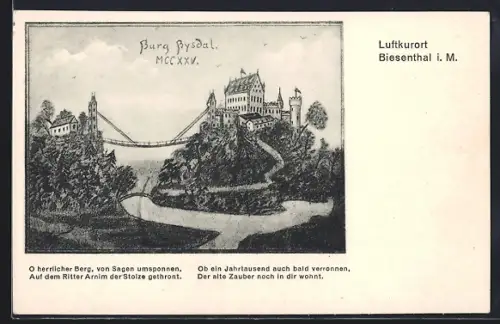 AK Biesenthal i. M., Burg Bysdal, Schlossberg