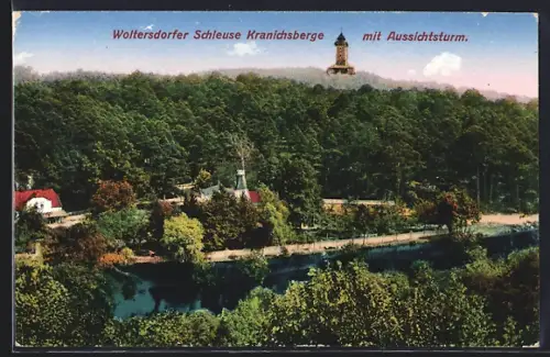 AK Woltersdorf, Schleuse, Kranichsberge, Aussichtsturm