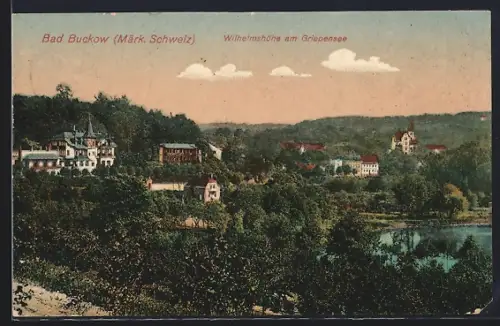 AK Bad Buckow /Märk. Schweiz, Wilhelmshöhe am Griepensee