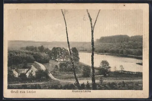 AK Lanke, Krumme Lanke, Landschaft, Häuser