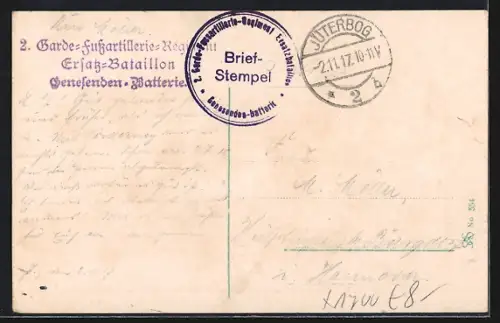 AK Jüterbog, Markt, Rathaus, Kriegerdenkmal