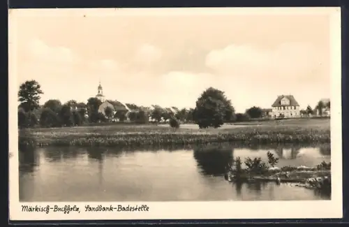 AK Märkisch-Buchholz, Sandbank-Badestelle
