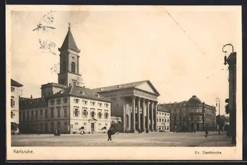 AK Karlsruhe, Ev. Stadtkirche