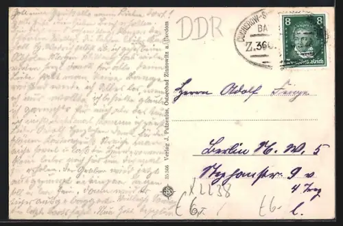 AK Zinnowitz a. Usedom, Villen am Strande