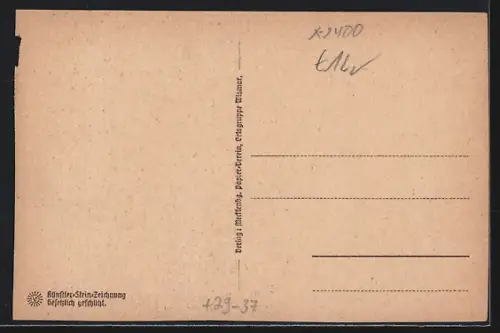 Steindruck-AK Wismar, Panoramablick auf den Hafen