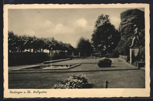 AK Uerdingen a. Rh., Wallgarten