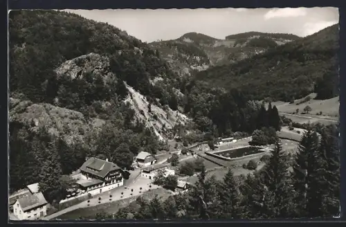 AK Todtnau /Schwarzwald, Hotel Waldeck, Schwimmbad