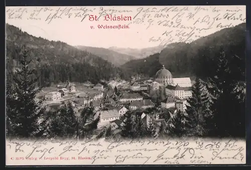 AK St. Blasien, Ansicht von Weissenstein