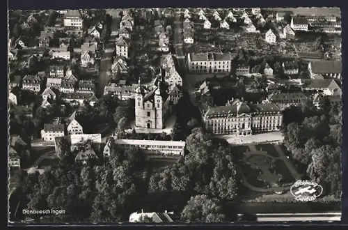 AK Donaueschingen, Kirche, Schloss, Parkanlagen