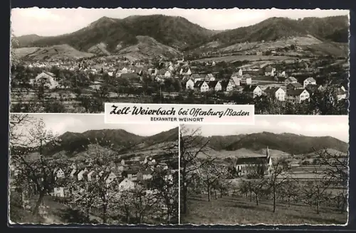 AK Zell-Weierbach bei Offenburg, Ortsansichten, Kirche